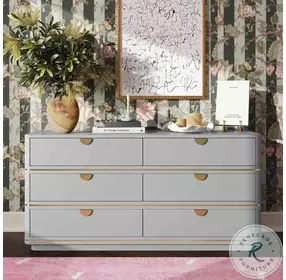 Julieta Grey 6 Drawer Dresser