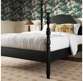 Rosalie Black King Poster Bed