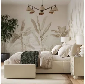 Corey Cream Performance Fabric Queen Upholstered Storage Panel Bed