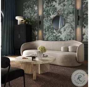 Ravina Braided Brass Round Wall Mirror