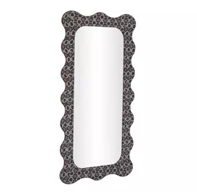 Charlene Biologic Print Rectangular Wall Mirror
