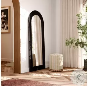 Tanya Black 70" Floor Mirror
