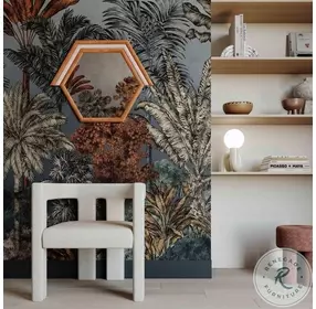 Lally Terracotta Velvet Prism Wall Mirror