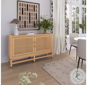 Amara Natural Woven Rattan Buffet