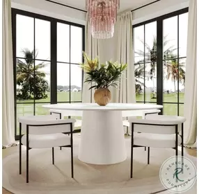 Taylor Cream Performance Linen Dining Chair