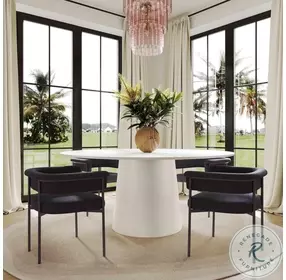 Taylor Black Performance Linen Dining Chair