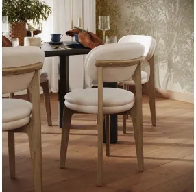 Carnation Cream Upholstered Dining Chair