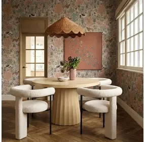 Synn Cream Performance Fabric Upholstered Dining Chair
