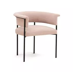Taylor Light Pink Performance Chenille Upholstered Dining Chair