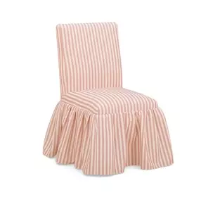 Gertrude Pink Striped Performance Linen Upholstered Dining Chair