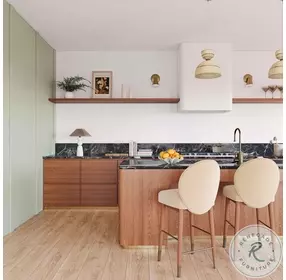 Hailey Cream Velvet Bar Stool