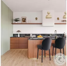 Hailey Charcoal Grey Velvet Bar Stool