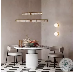 Maxine Cream Vegan Leather Dining Chair