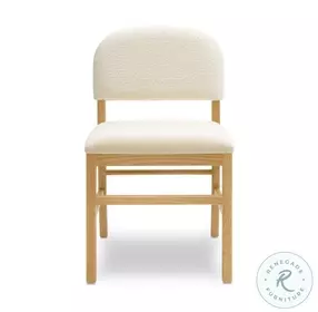 Calla Cream Performance Velvet Dining Chair