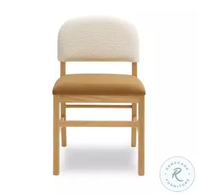 Calla Cognac Performance Velvet Dining Chair