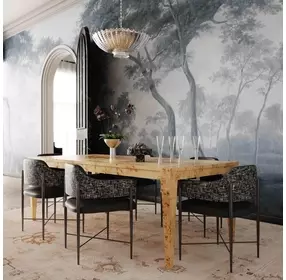 Sezanne Black Performance Fabric Dining Chair