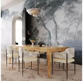 Sezanne Cream Performance Fabric Dining Chair