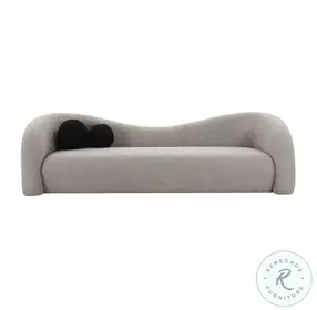 Leonie Grey Faux Shearling Sofa