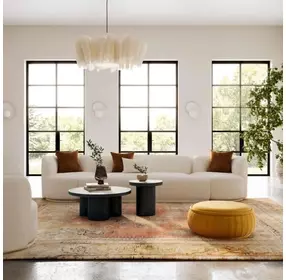 Fickle Cream Boucle 3 Piece Modular 144" Sofa