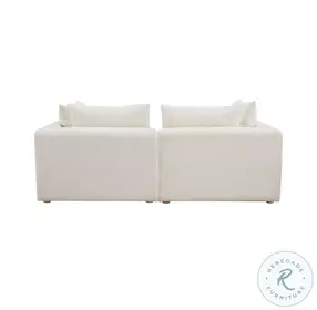 Hangover Cream Boucle Loveseat