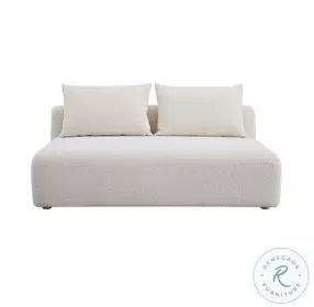 Hangover Cream Boucle Modular Loveseat