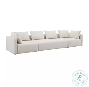 Hangover Cream Boucle Long 145" Sofa