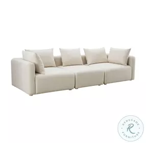 Hangover Cream Linen 113" Sofa