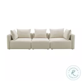 Hangover Cream Linen Sofa