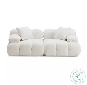 Calliope Cream Modular Loveseat