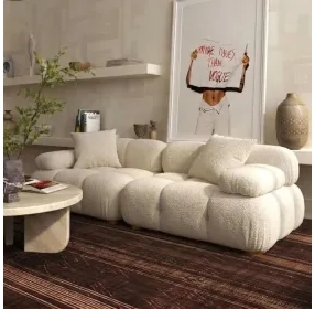 Calliope Cream Modular 79" Loveseat