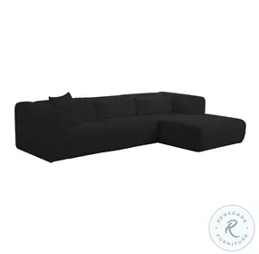 Tarra Black Performance Fabric RAF Sectional