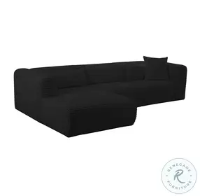 Tarra Black Performance Fabric LAF Sectional