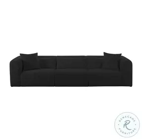 Tarra Black Performance Fabric Sofa