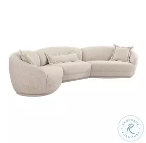 Marion Two-Tone Textured Boucle Large Sectional