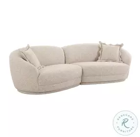 Marion Two Tone Textured Boucle Sectional