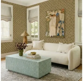 Lou Cream Performance Fabric 91" Sofa
