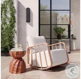 Turin Red Faux Sandstone Stool