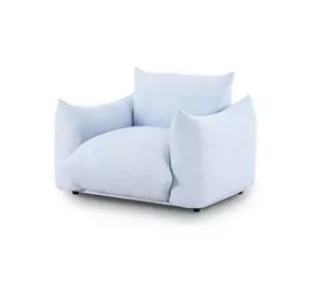 Saint Tropez Light Blue Performance Boucle Outdoor Arm Chair