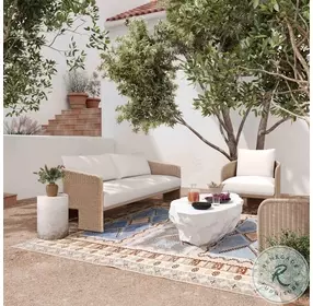 Alexa Cream Outdoor Sofa