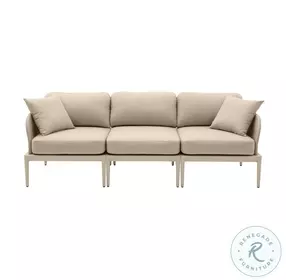Kapri Taupe Modular Outdoor Sofa