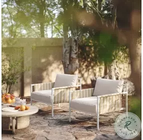 Dunes Cream Outdoor Arm Chair