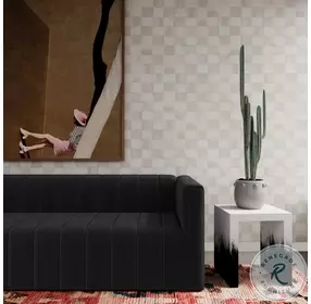 Matra Black and White End Table