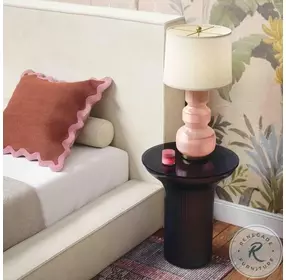 Cassandra Midnight Blue Glass Flared Side Table