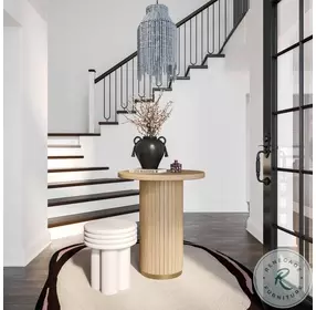 Chelsea Natural Oak Wood Entry Table