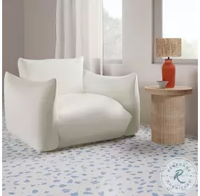 Darcy Faux Travertine Concrete Side Table