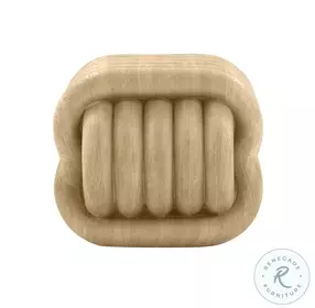Love Knot Faux Travertine Accent Stool
