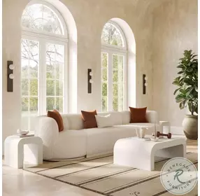 Hump White Side Table