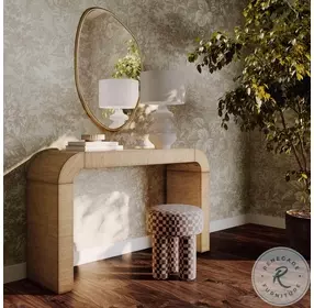 Hump Natural Rectangular Console Table