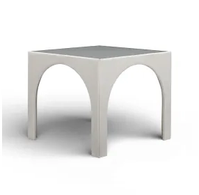 Tomlin Cream Performance Fabric 35" Square Game Table