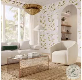 Jordan Cream Velvet Swivel Chair